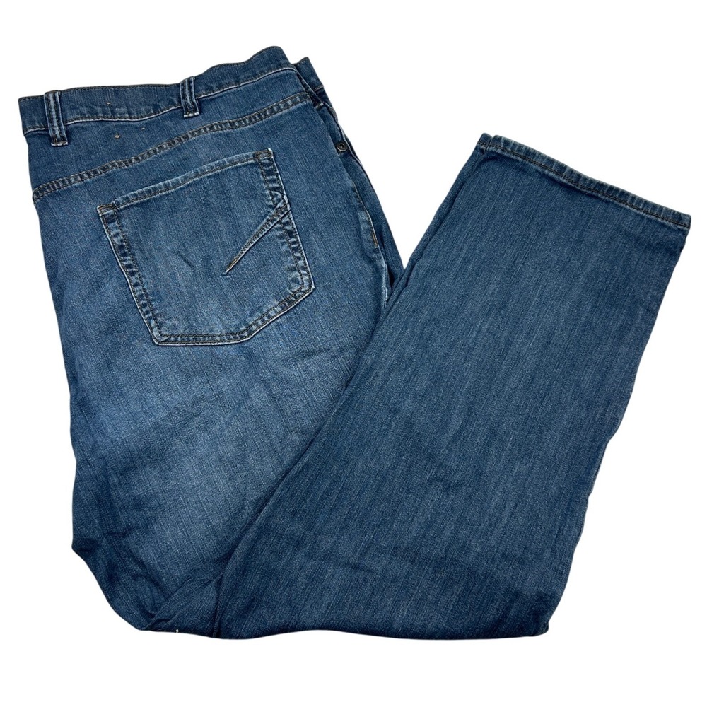 True Nation Cotton Blend Athletic Fit Jeans 48x30 Blue Stretch Casual Dad Core